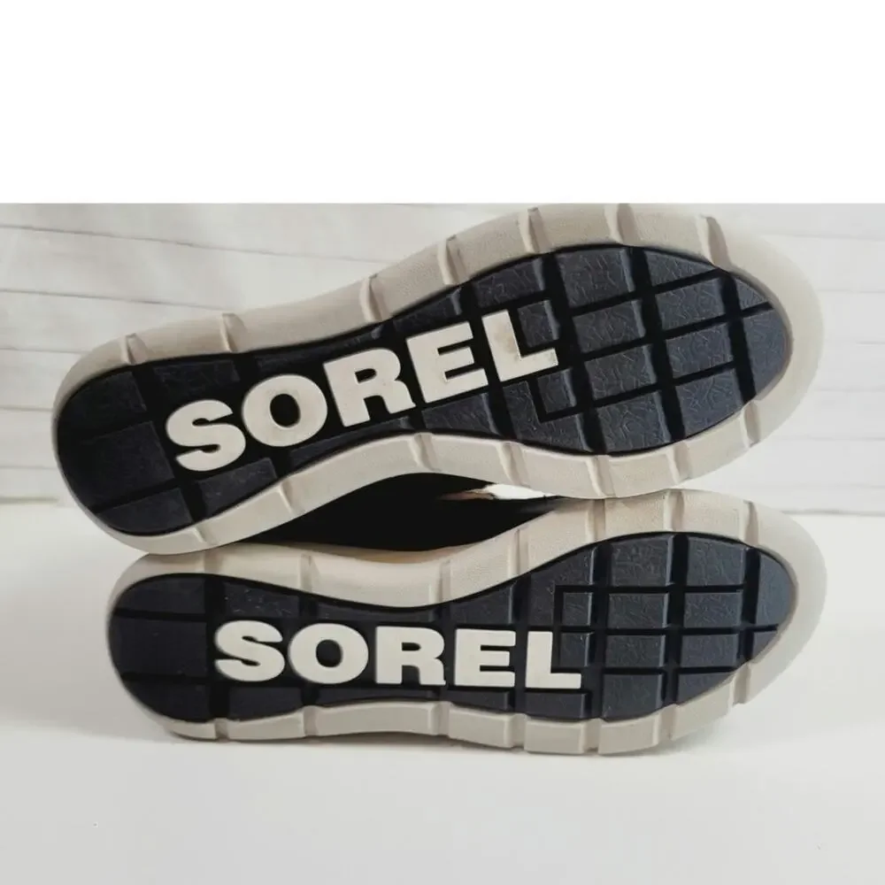 Sorel Explorer Carnival Waterproof Snow Boot in Elk/Dark Stone, sz 9